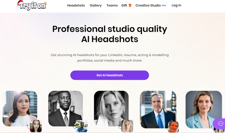 Try It On AI Headshot Generator